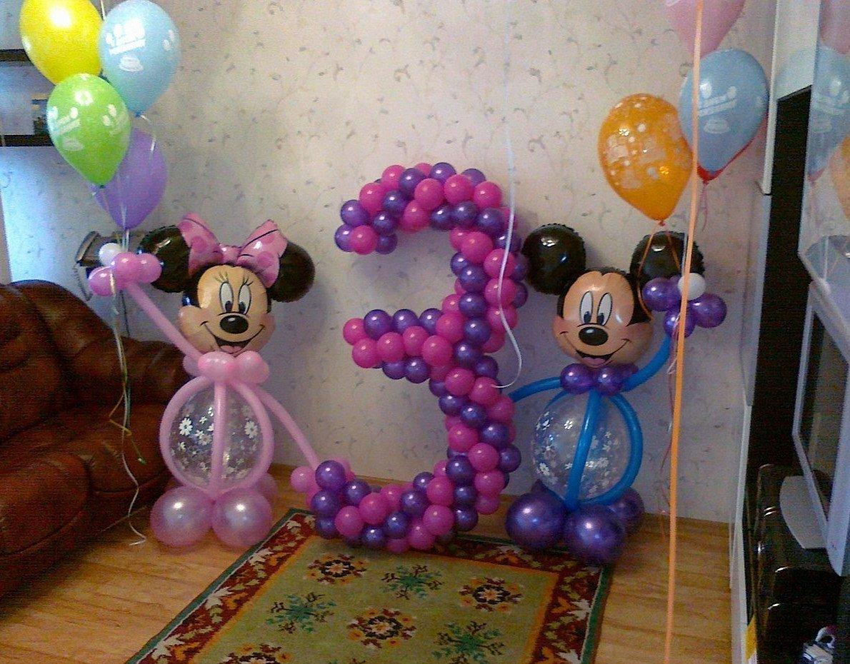 Цифры из шаров на день рождения